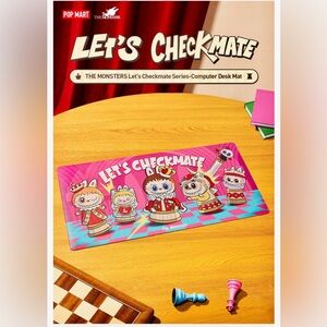 Authentic THE MONSTERS Let's Checkmate Series-Computer Desk Mat